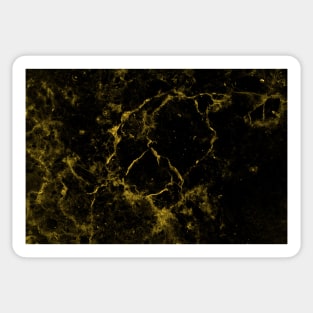 Gold and Black Marble Sticker